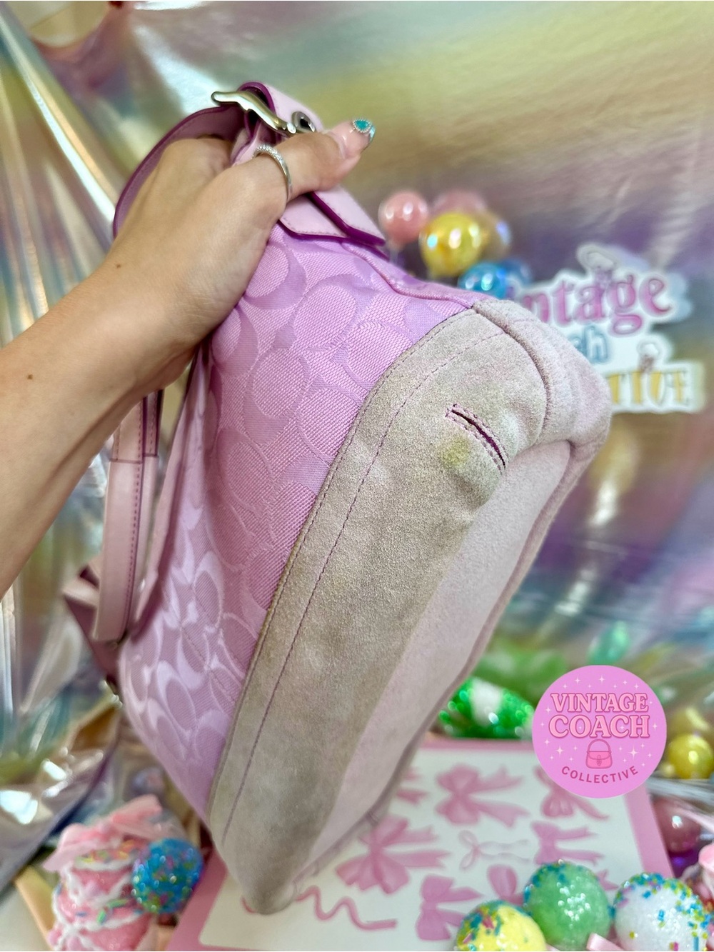 Pink east west duffel coach - Gem